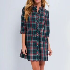Tuckernuck Plaid Mini Dress - Red, Green, Blue